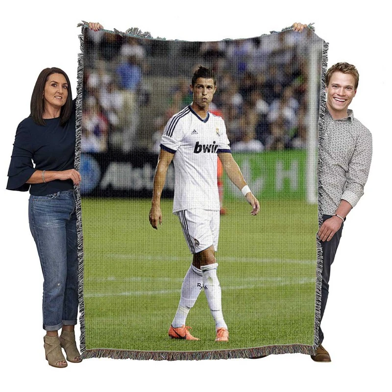 UEFA Champions League Player Cristiano Ronaldo Woven Blanket