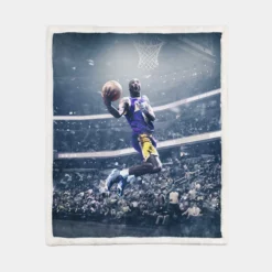 Ultimate NBA Basketball Player Kobe Bryant Sherpa Fleece Blanket 1