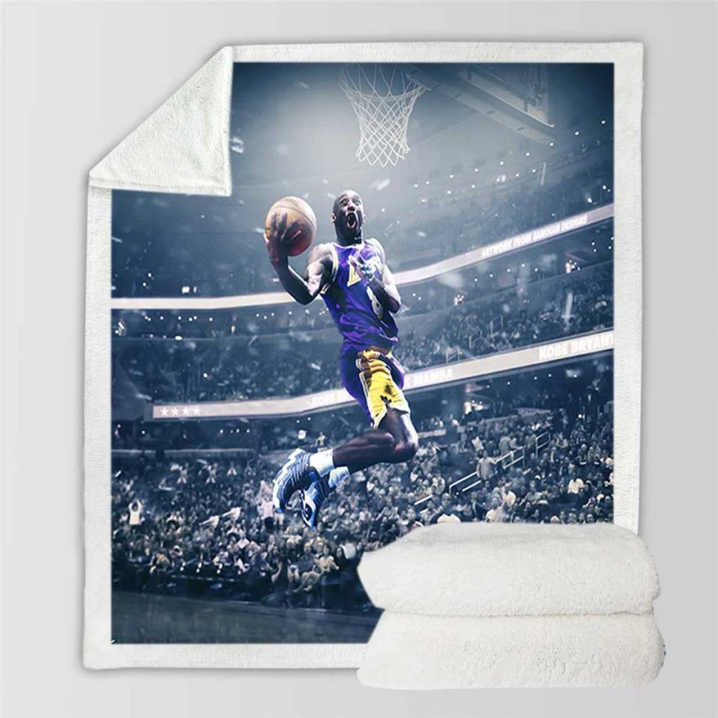 Ultimate NBA Basketball Player Kobe Bryant Sherpa Fleece Blanket