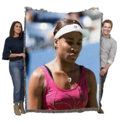 Venus Williams Excellent Tennis Player Woven Blanket