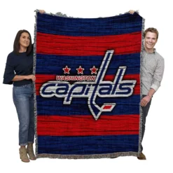 Washington Capitals NHL Logo Woven Blanket