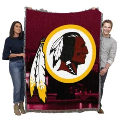 Washington Redskins Awarded American Football Club Woven Blanket