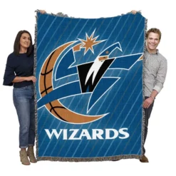 Washington Wizards Club Logo Woven Blanket