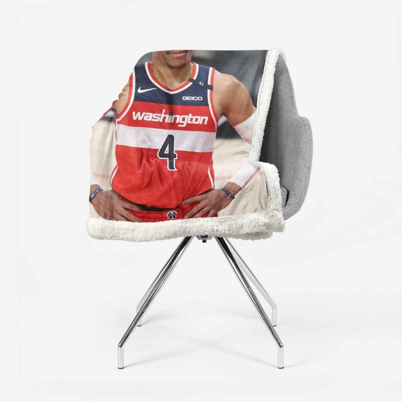 Washington Wizards Russell Westbrook NBA Sherpa Fleece Blanket 2