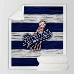 World Series MLB Baseball Club Los Angeles Dodgers Sherpa Fleece Blanket