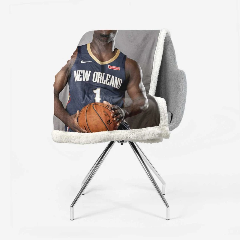 Zion Williamson Popular NBA New Orleans Player Sherpa Fleece Blanket 2