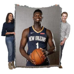 Zion Williamson Popular NBA New Orleans Player Woven Blanket