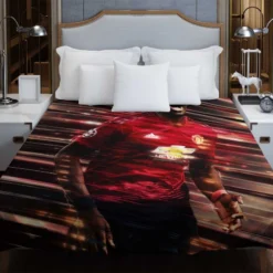 enthusiastic United sports Player Paul Pogba Duvet Cover